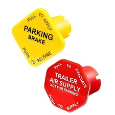 Saihisday 298818N Parking and Air Brake Knobs 298817N Yellow, Red