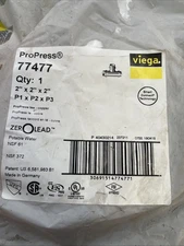 VIEGA ProPress Copper Tee 2” 2x2x2 , P1 x P2 x P3, (77477) NEW!