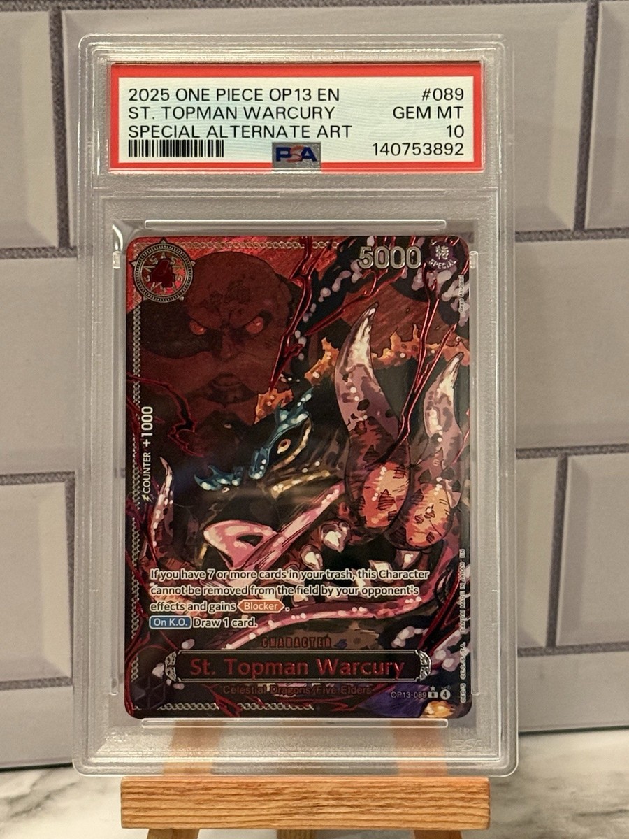 One Piece English OP-13 Red Parallel God Demon Pack Sequential PSA