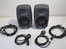 Pair of Genelec 8030A Bi-Amplified Studio Monitors, Stands and Cables