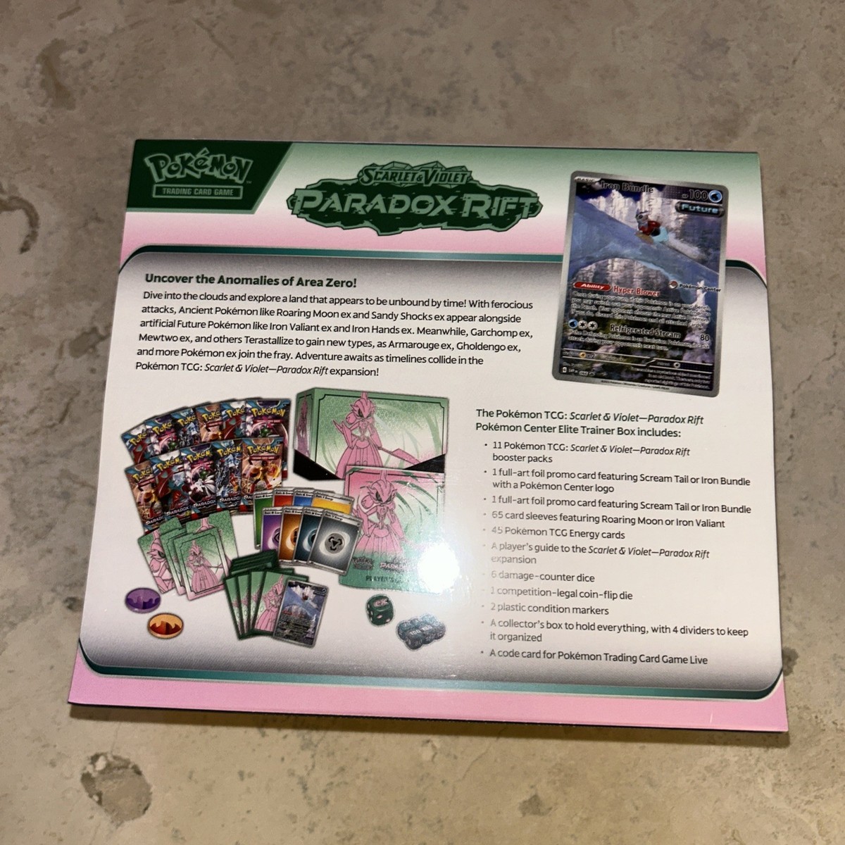 Pokemon Scarlet & Violet Paradox Rift Pokemon Center ETB Iron
