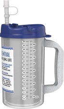32 Oz Travel Mug – Blue Hospital Mug for Cold Drinks – Water Is Essential – Doub