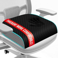 EdenDwell Seat Cushion, Memory Foam Chair Pad, Non-Slip Cushion Large, Black