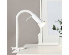 Klemmleuchte 1-flammig H 52 cm Flex weiß