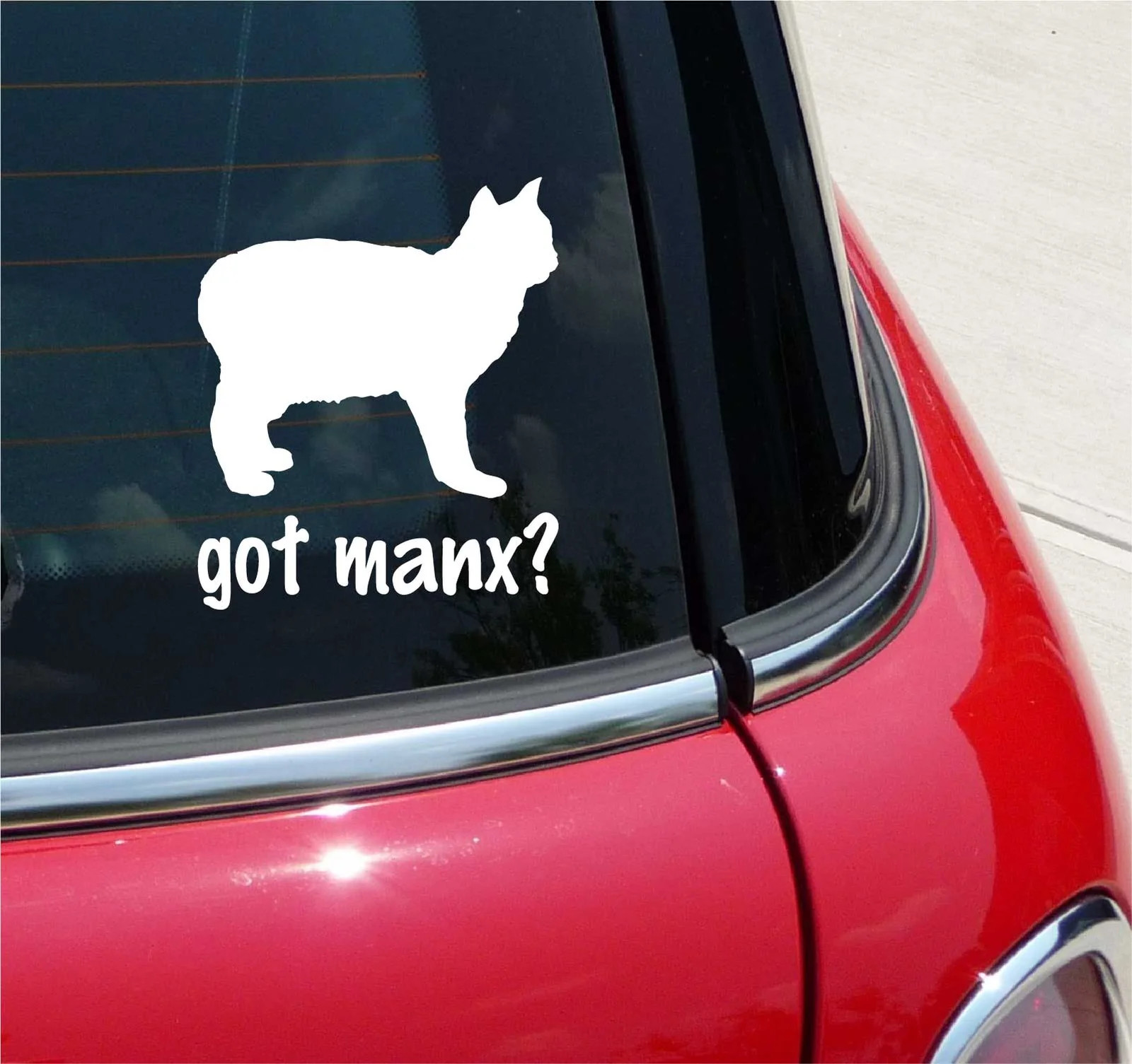 GOT MANX? CAT GRAPHIC DECAL STICKER ART CAR WALL DECOR