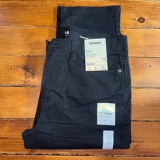 Sonoma Flexwear Slim Pants Boys Size 16 29x28.5 Iron Ore Black Twill NEW