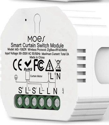 MOES Zigbee tuya Rollladensteuerung Smart Curtain Switch Amazon Alexa und Google