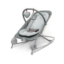 Summer by 2-In-1 Baby Bouncer  Rocker Duo for Infants, Heather Gray