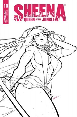 SHEENA QUEEN JUNGLE (2021-2022) #10 VARIANT CVR G 20 COPY INCV BESCH B&W DYNAMIT