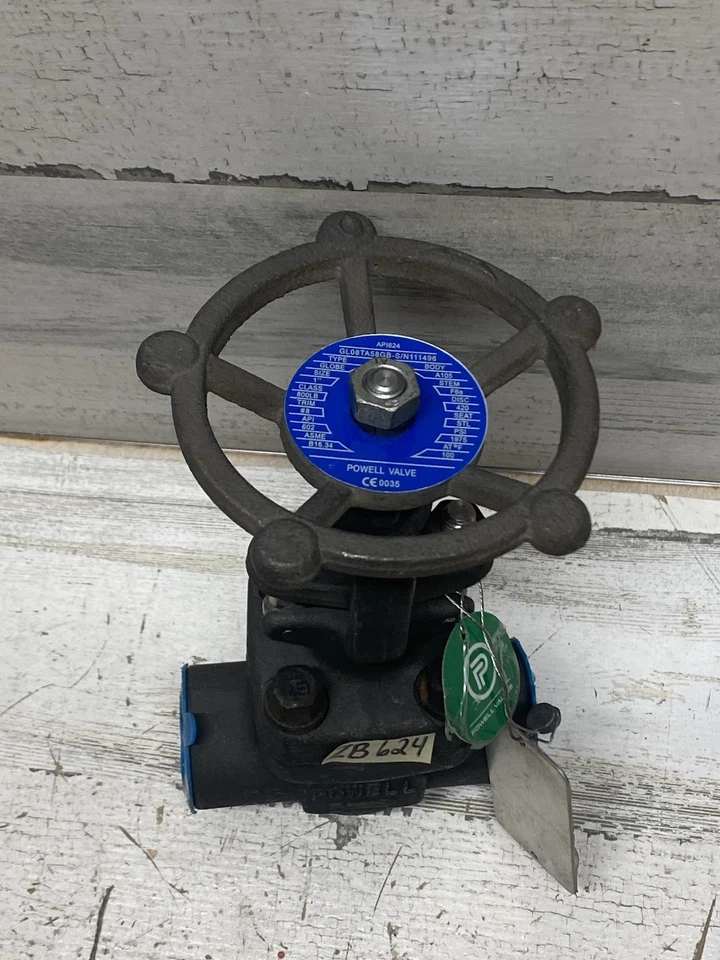 Powell Gate Valve 1" Globe Type 1975PSI CL800 A105N GL08TA58GB - Image 4 of 4