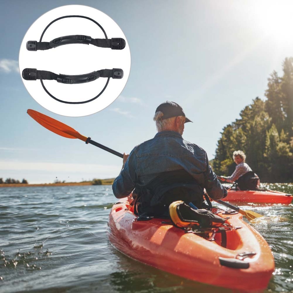 2 Sets Rubber Kayak Canoe Deck Carry Handles Replacement Outdoor