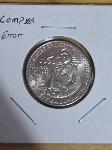 2024 P-Zitkla-SA Large Strike Through Error Quarter Coin - Picture 4 of 7