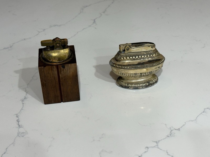 Set of Two Table Lighters. Vintage Ronson and Arrow(Japan). Used but not tested.