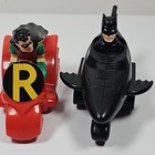DC Comic Toys Batman And Robin In Car Action Figure Lot 1991 1993