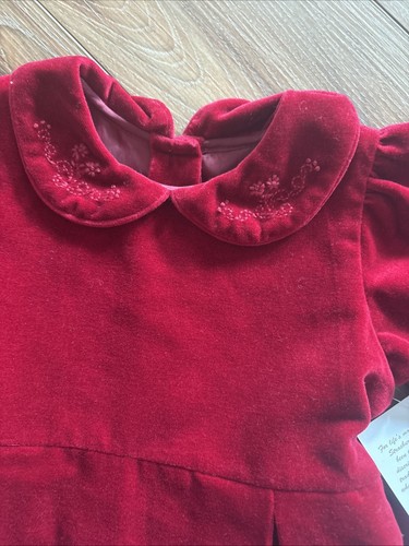 NWT Girls STRASBURG Red Velvet Dress 18M Christmas Holiday $119 - Picture 4 of 11