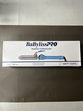 Babyliss Pro BABNT125S Professional Nano Titanium Spring Curling Iron, 1 1/4 - 4