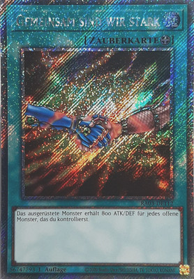 Gemeinsam Sind Wir Stark RA03-DE112 Platinum Secret Rare Deutsch NM YUGIOH