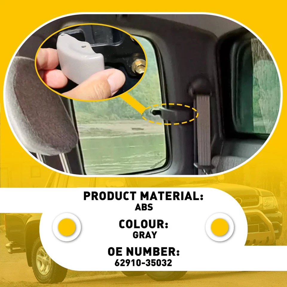 Cerradura de cierre de ventana de cuarto de cabina trasera gris para camioneta Toyota Tacoma 2000-2004 T Foto 3 de 4