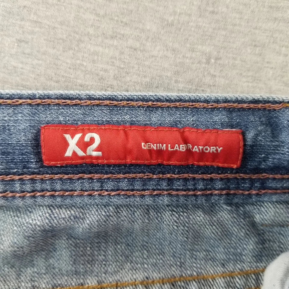 X2 Jeans Women's Sz 4R VTG Flare Leg Med Wash 99% Cotton Normcore Stylish Cute - Image 3 of 4