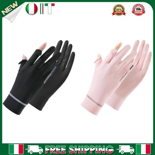  Sunscreen Ice Silk Gloves UV Protection Gloves Cycling Gloves for