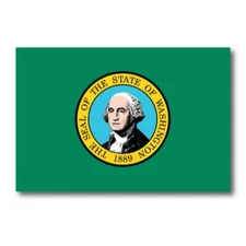 Washington Car Magnet US State Flag Refrigerator Locker SUV Heavy Duty Waterproo