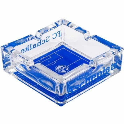 FC Schalke 04 Aschenbecher Ascheplatz Fussballfeld Logo königsblau Fanartikel