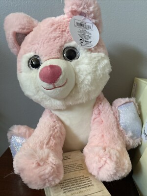 Cotton Candy Cuties Fiesta Plush Pink Wolf Stuffed Toy 10 Inch