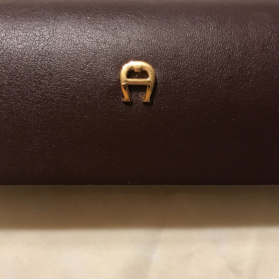 Vintage Etienne Aigner Burgundy Hard Eyeglass Case eBay