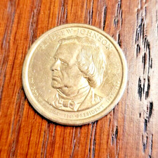 2011 D RARE Andrew Johnson Presidential Golden  Dollar Coin