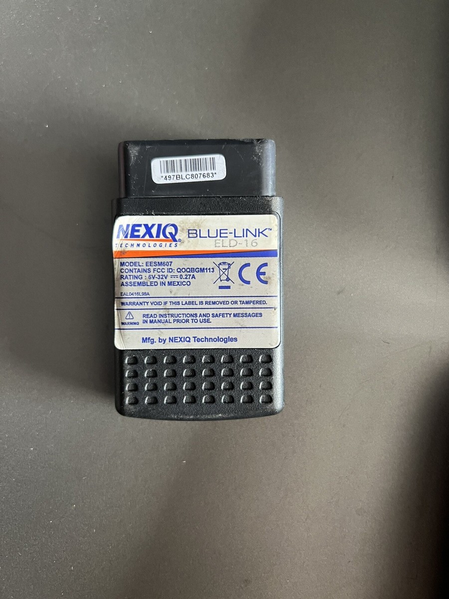 NEXIQ Blue-Link ELD-16 Pin Snap-On Electronic Logging Device
