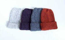 Home Print Knitting Pattern - Simple Knitted Beanie Hat - Circular Needle - 0178