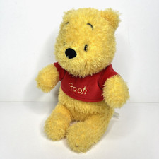 Japan Tokyo Disney Resort Exclusive Winnie the Pooh Plush Sitting Toy Fuzzy 9"