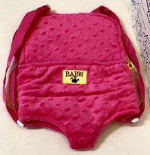 Build A Bear PINK PLUSH Backpack Carrier Doll Backpack Adjustable Strap Fuchsia