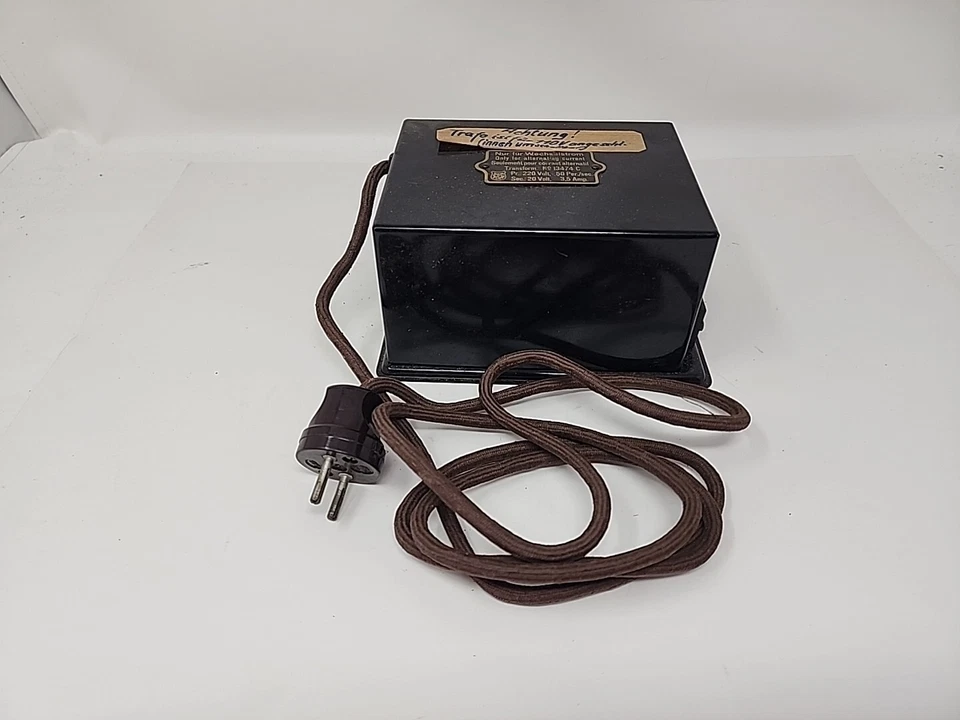 Antigua fuente de alimentación transformador Marklin Trains Pri - 220V Sec - 20v Orig. Caja Foto 2 de 4