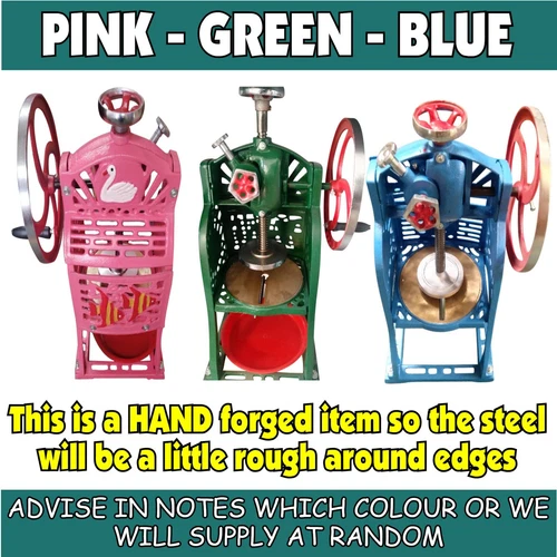 MANUAL NO POWER BLUE ICE SHAVER SNO CONES SNOW KONES - BLOCK ICE SHAVED - Picture 4 of 14