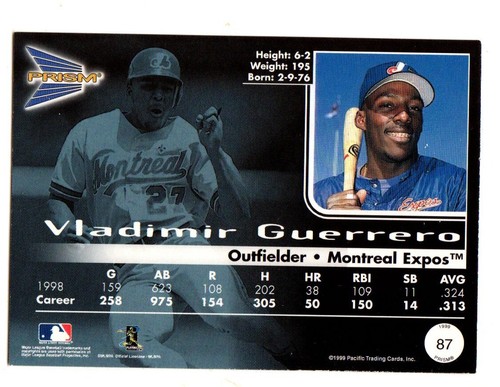 Vladimir Guerrero ⚾ Collection MLB AU CHOIX 1996 - 1999 EXPOSITIONS DE MONTRÉAL ⚾ SÉNATEUR - Photo 165 sur 203
