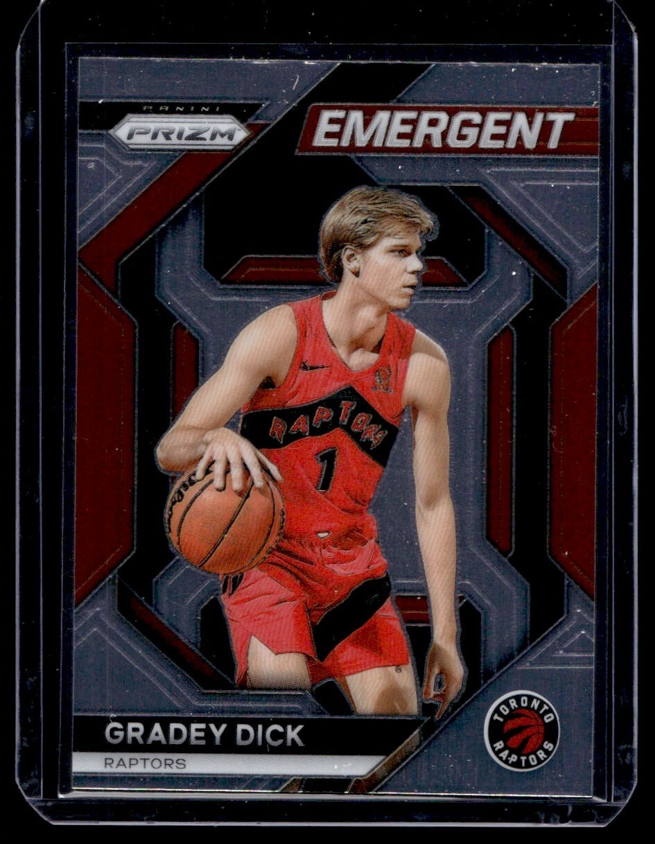 2023-24 Panini Prizm Emergent Gradey Dick Rookie A9 Toronto Raptors #22