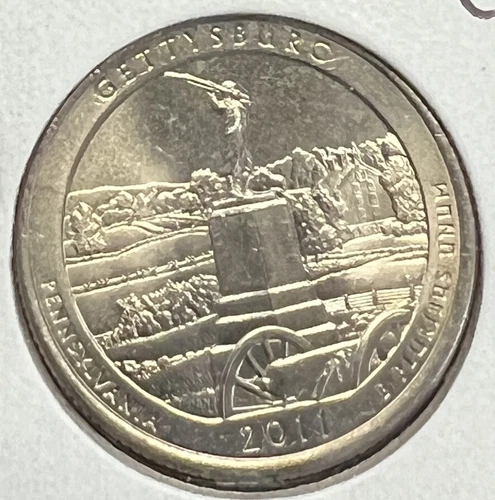 2011-P America the Beautiful Quarters Gettysburg — photo from the most recent tracked eBay sale