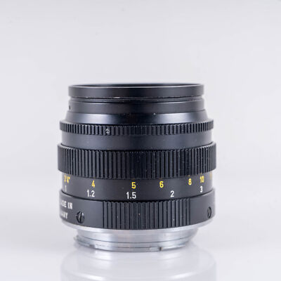 Leica Leitz 50mm f/1.4 Summilux-M Black Chrome Lens 1972 Type 2