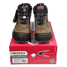 COFRA the Italian Brand Men's Size 8W Waterproof Chase Brown EH PR Work Boots