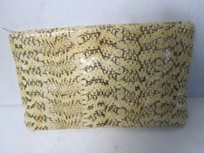 Vintage TJW By Mervyn s Snakeskin Clutch Purse