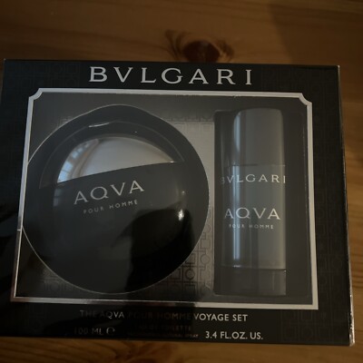 BVLGARI AQVA Pour Homme Set 100ml  EAU DE TOILETTE plus 75ml Deodorant