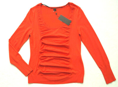 SELECTION by s.Oliver Damen Pullover Gr. 42,44 orange Stretch 59,95   NEU