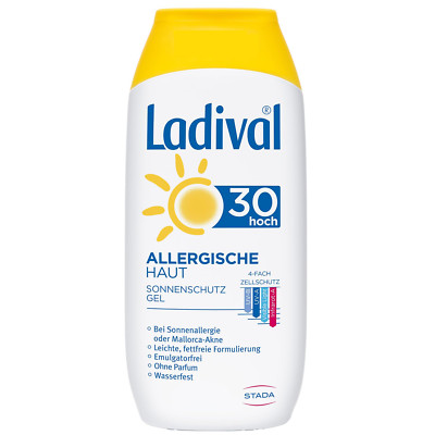 Ladival Allergische Haut Sonnenschutz Gel LSF 30   Parfümfreies Sonnengel Für Al
