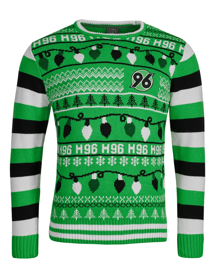Hannover 96 H96 Weihnachtssweater LED Gr. M-4XL