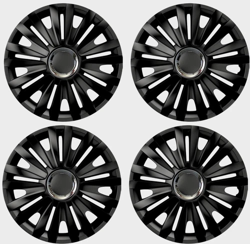 FORD FIESTA WHEEL TRIM HUB CAPS CAP PLASTIC COVERS FULL SET SPARK 15 INCH