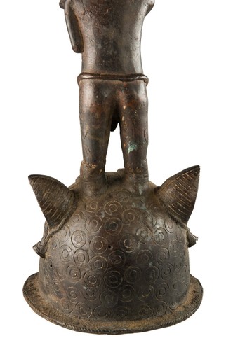 Bronze Fighter Ife Leopard 48 CM - Style Kingdom Of Benin Nigeria - 17308 - Picture 8 of 14