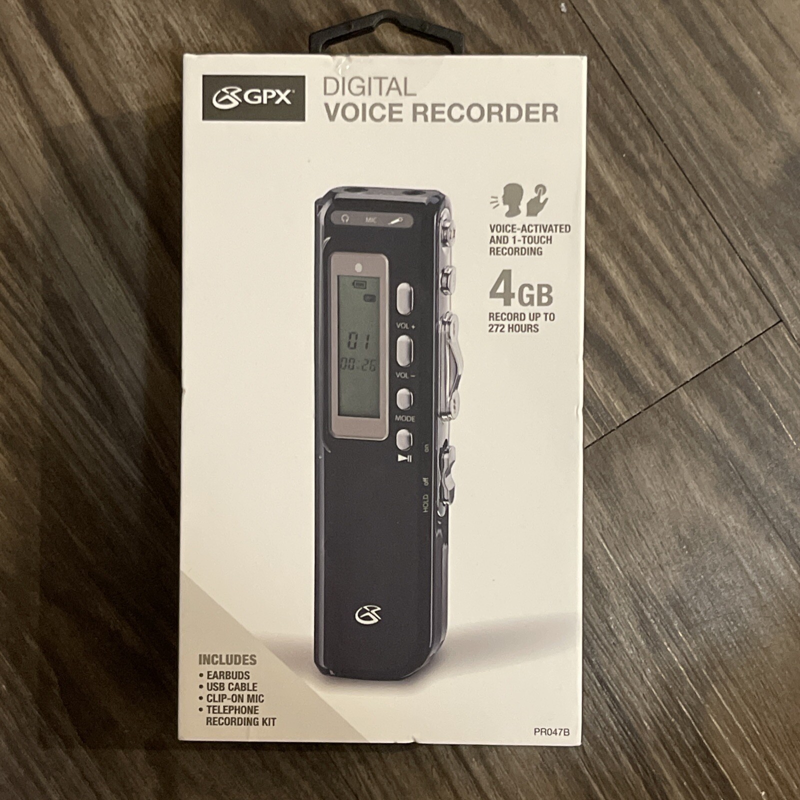 GPX PR047B 4gb Digital Voice Recorder 39.99 MSRP eBay
