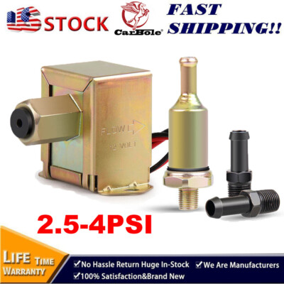 #ad #ad Low Pressure 2 4 PSI Electric Fuel Pump 12V Petrol Diesel Universal Facet style $17.95