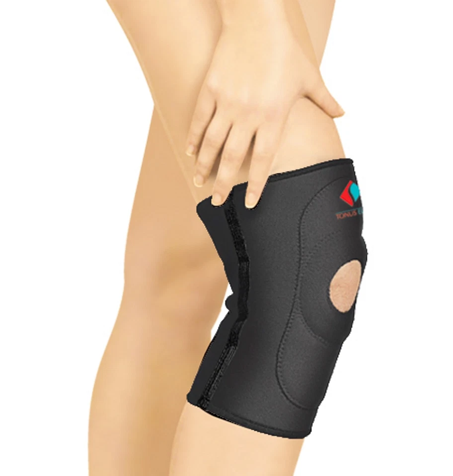 TONUS ELAST Kniebandage TE9903 NEOPREN offene Kniescheibe Sport Knie-Stütze gepolstert Kehle